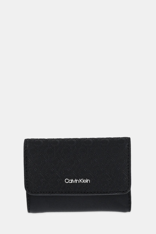 Peňaženka Calvin Klein jednofarebný čierna LV04F1038G