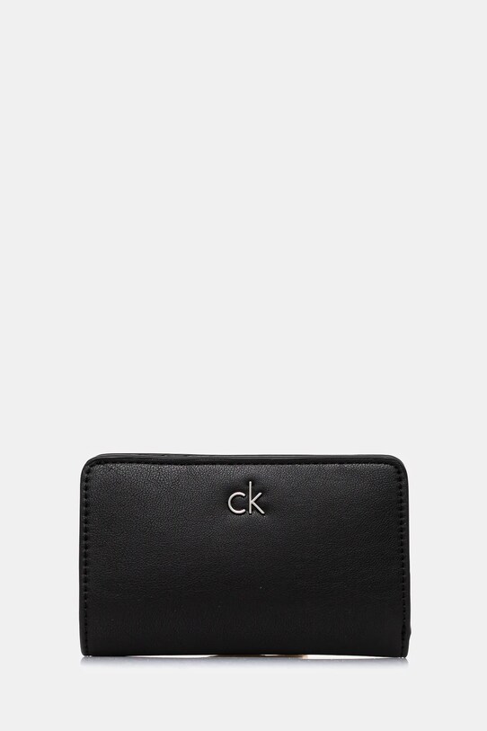 Calvin Klein portfel imitacja skóry licowej czarny LV04F1033G