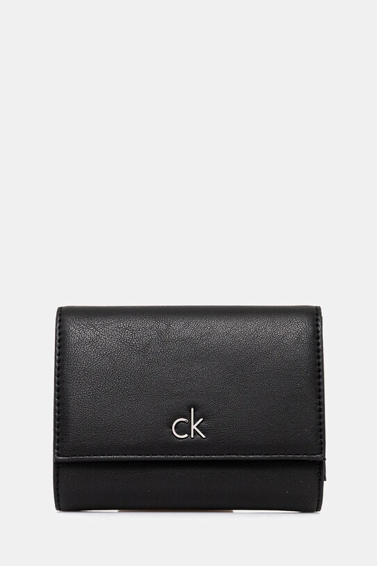 Calvin Klein portfel imitacja skóry licowej czarny LV04F1035G