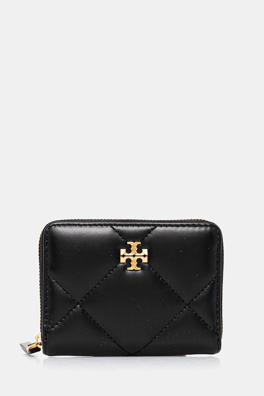 Tory Burch portofel de piele Kira Diamond Quilt piele negru 159791.001