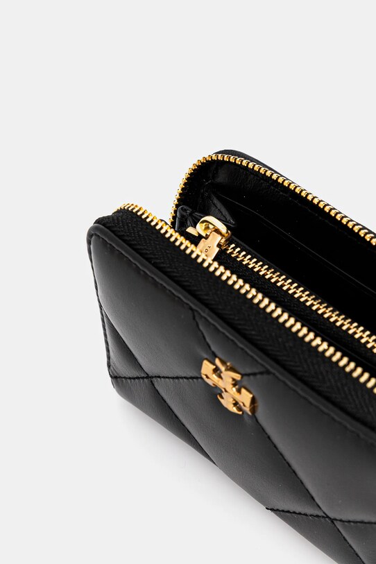 Akcesoria Tory Burch portfel skórzany Kira Diamond Quilt 159791.001 czarny