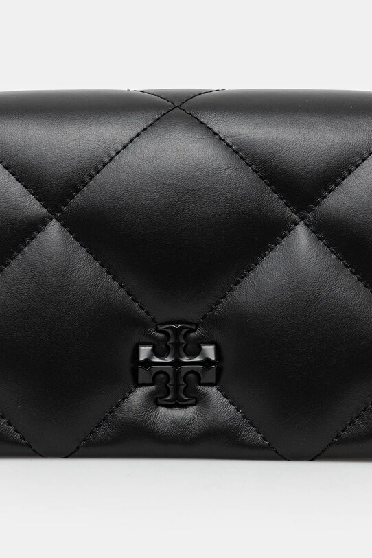 Tory Burch bőr táska Kira Diamond fekete 170622.001