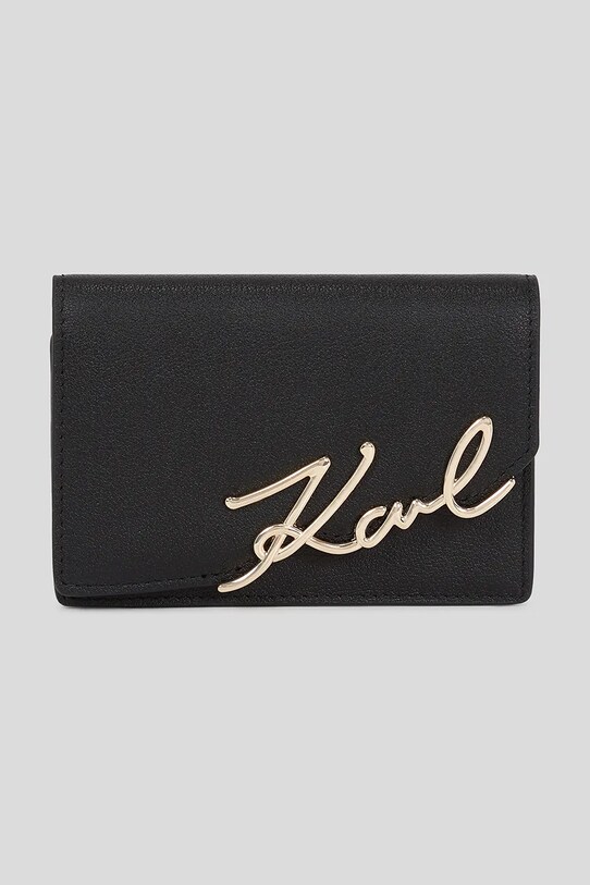 Karl Lagerfeld portofel de piele piele negru A3W32018