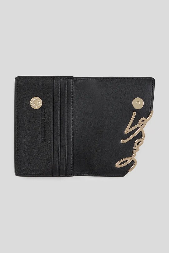 Accesorii Karl Lagerfeld portofel de piele A3W32018 negru