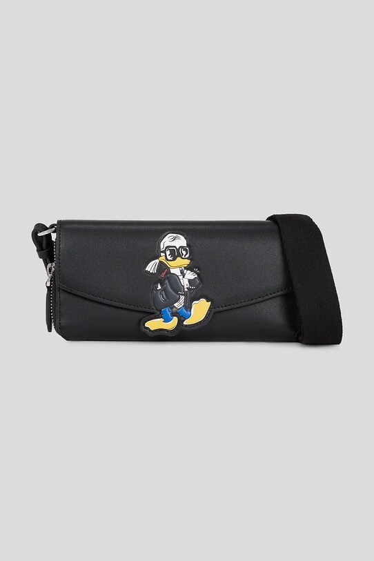 Karl Lagerfeld portofel de piele KL X DISNEY piele negru A3W32079
