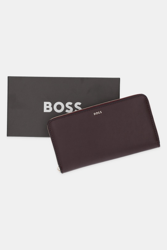 BOSS bőr pénztárca 50548208 burgundia