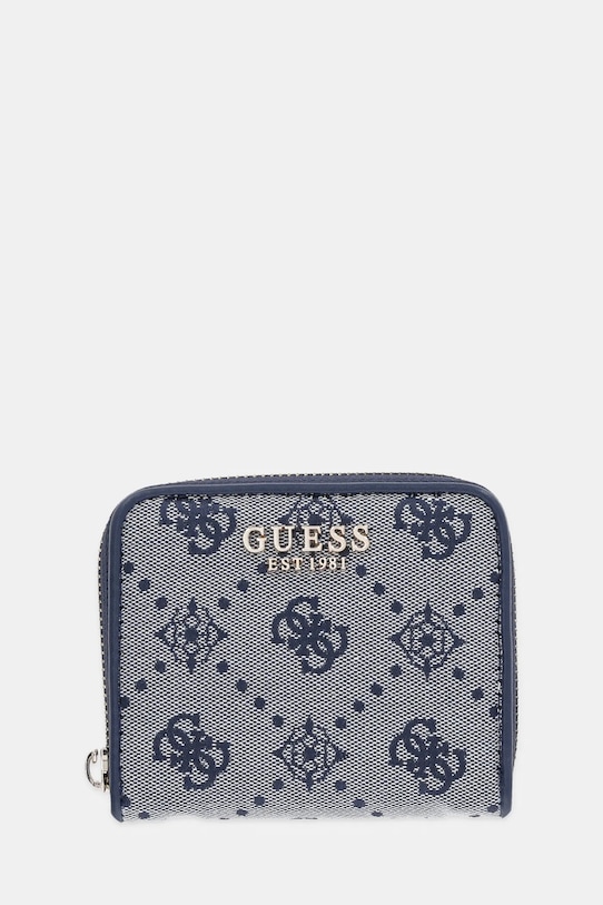 Guess portfel NEDA tekstylny niebieski SWJP96.54137