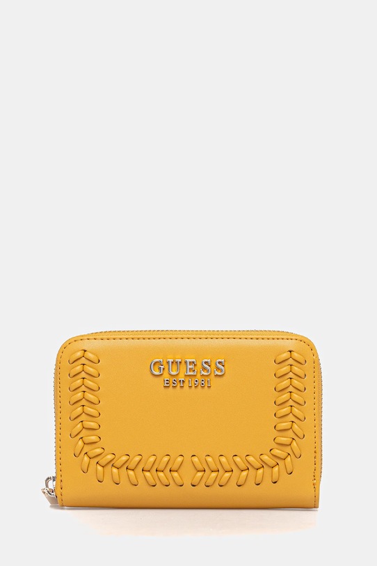 Guess portofel TATUM imitatie de piele galben SWNG96.67140