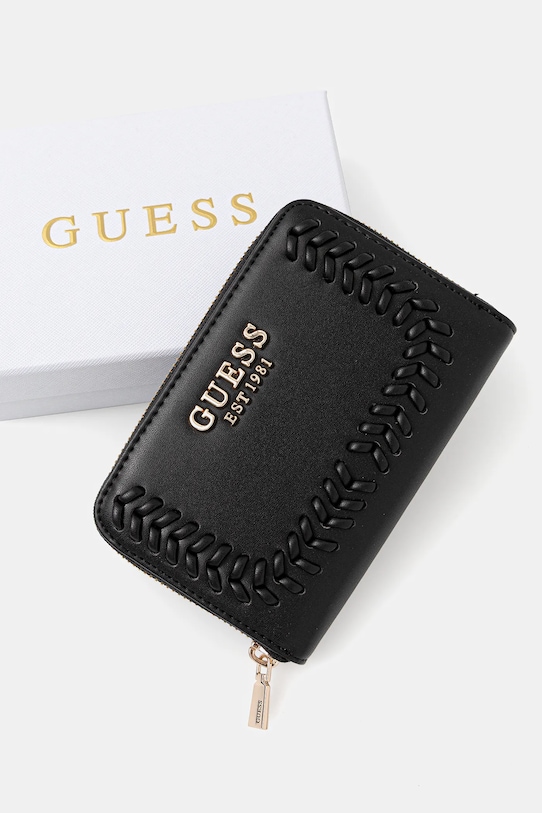 Guess portfel TATUM czarny SWNG96.67140