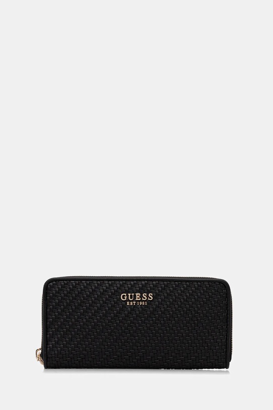 Πορτοφόλι Guess MIREMA λεπτό μοτίβο μαύρο SWWG96.31146