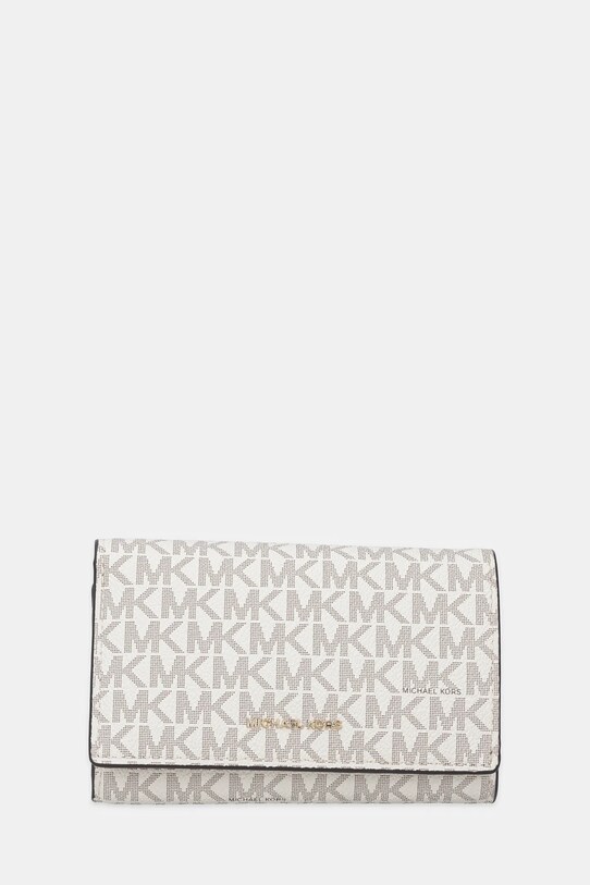 MICHAEL Michael Kors portfel imitacja skóry licowej beżowy 32T5GJ6D9B