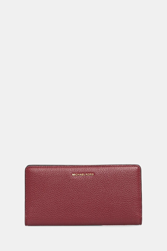 MICHAEL Michael Kors portfel skórzany BRYANT skóra licowa bordowy 32S5GYTP3L