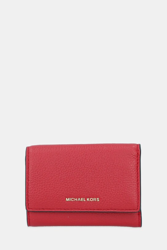 MICHAEL Michael Kors bőr pénztárca BRYANT sima piros 32S5GYTP1L