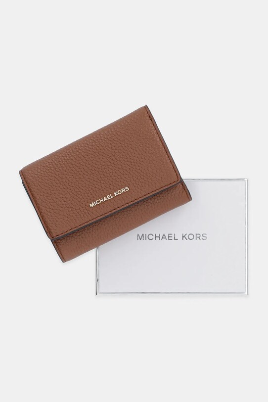 Kožená peněženka MICHAEL Michael Kors BRYANT 32S5GYTP1L hnědá
