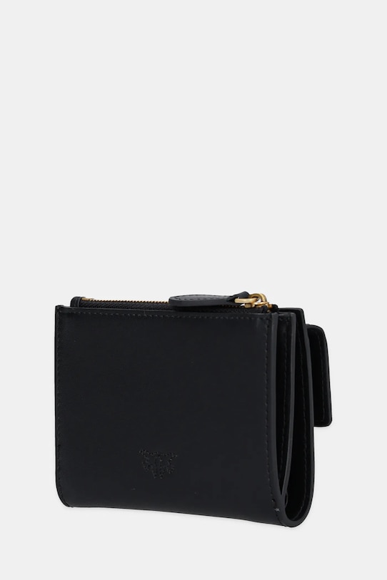 Δερμάτινο πορτοφόλι Pinko 103612.A0F1 μαύρο AW25