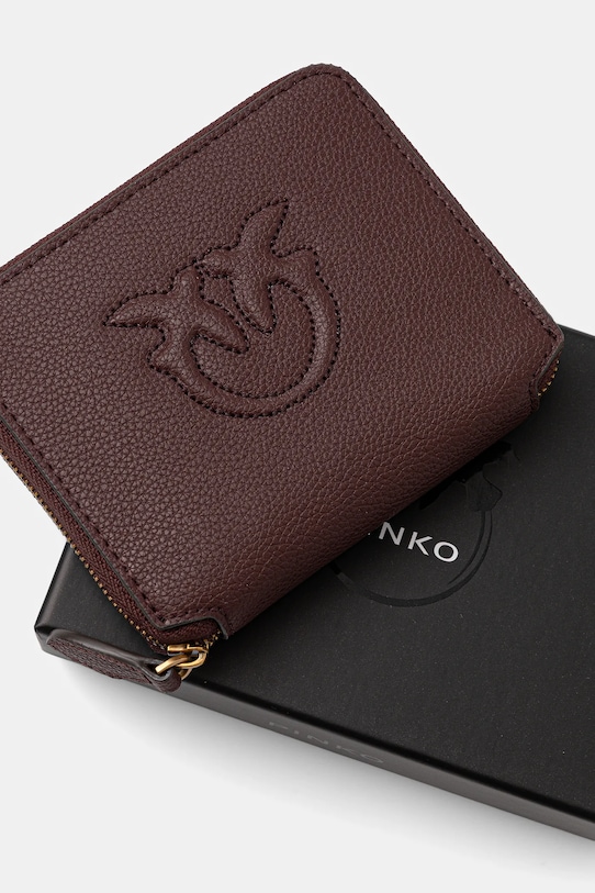 Pinko portofel de piele maro 100249.A29Q