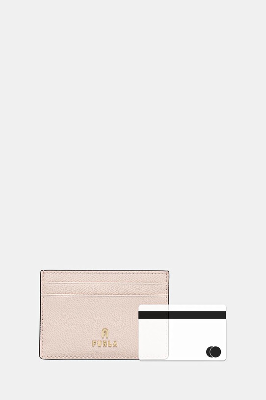Kožené pouzdro na karty Furla růžová WP00305.ARE000.0496S