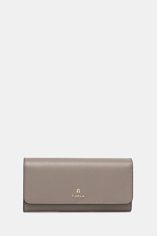 Шкіряний гаманець Furla лицьова шкіра коричневий WP00317.ARE000.3787S