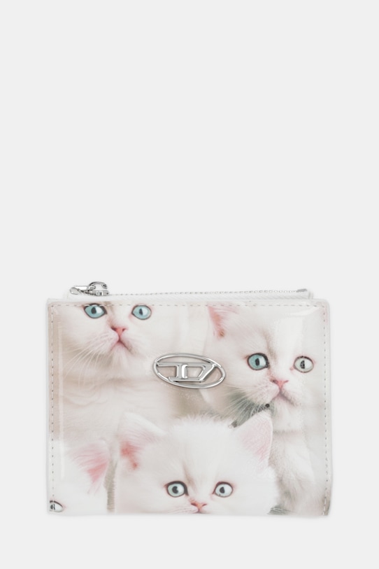 Πορτοφόλι Diesel PLAY PLAY BI-FOLD ZIP II απομίμηση λείου δέρματος μπεζ X10121.P6019