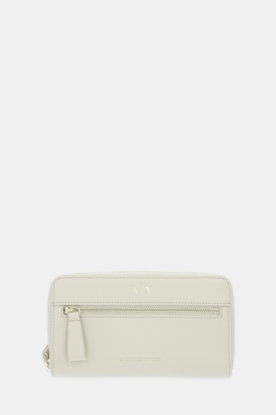 Armani Exchange portfel imitacja skóry licowej beżowy XW002124.AF17117