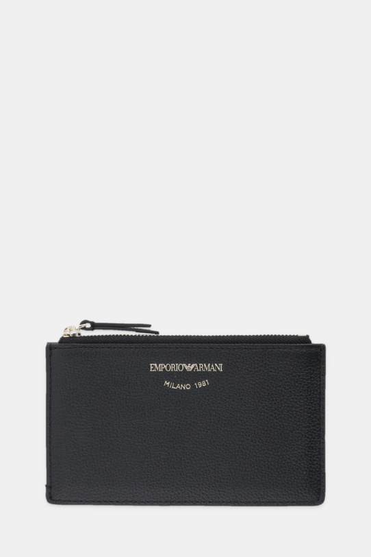 Emporio Armani portfel skórzany skóra licowa czarny EW003035.AF19568