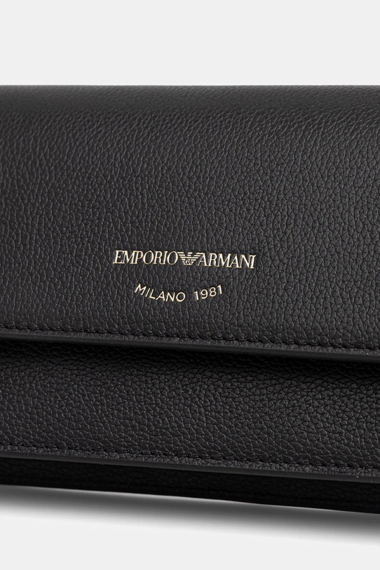 Emporio Armani poșetă piele negru EW003036.AF19568