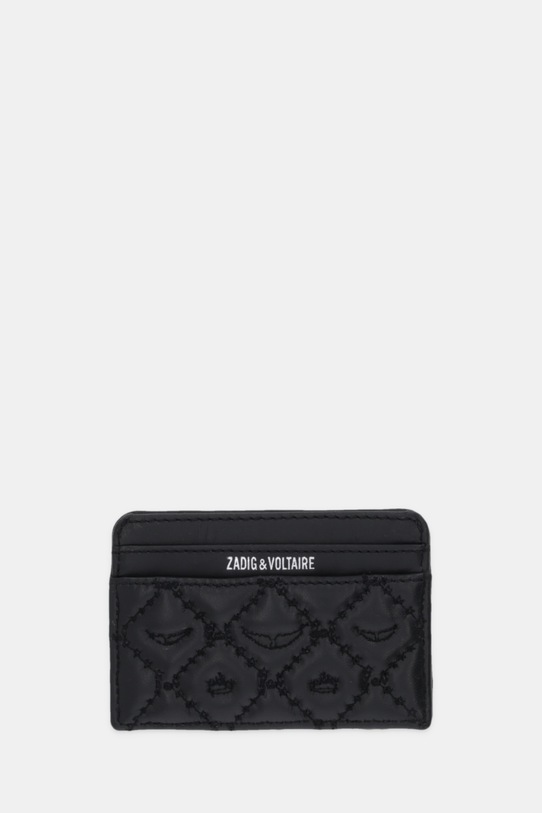 ZADIG&VOLTAIRE etui na karty skórzane LWSG03689 czarny AW25