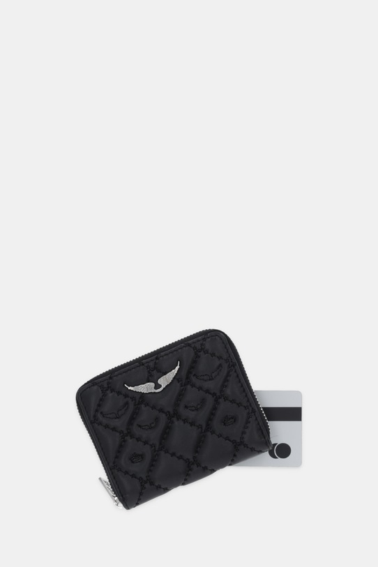 Akcesoria ZADIG&VOLTAIRE portfel skórzany LWSG03698 czarny