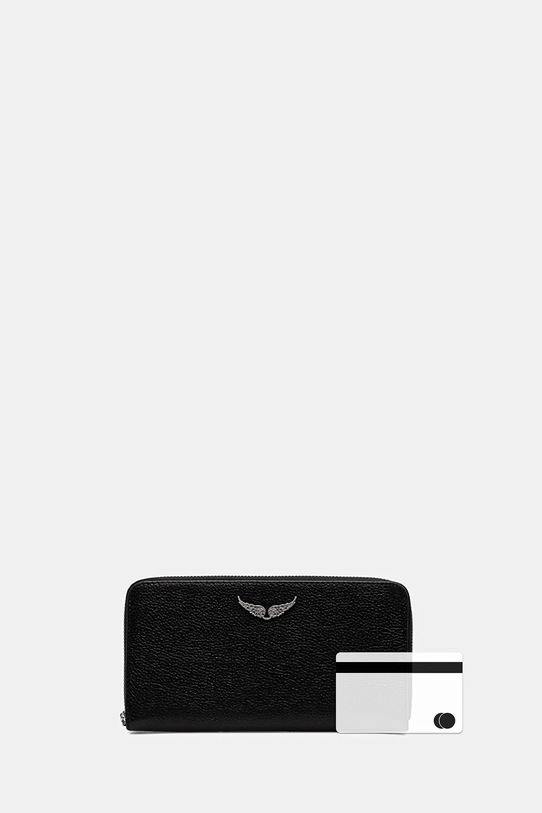 Шкіряний гаманець ZADIG&VOLTAIRE чорний LWSG03667