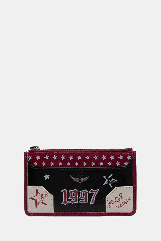 Кожаный кошелек ZADIG&VOLTAIRE кожа чёрный LWSG03676