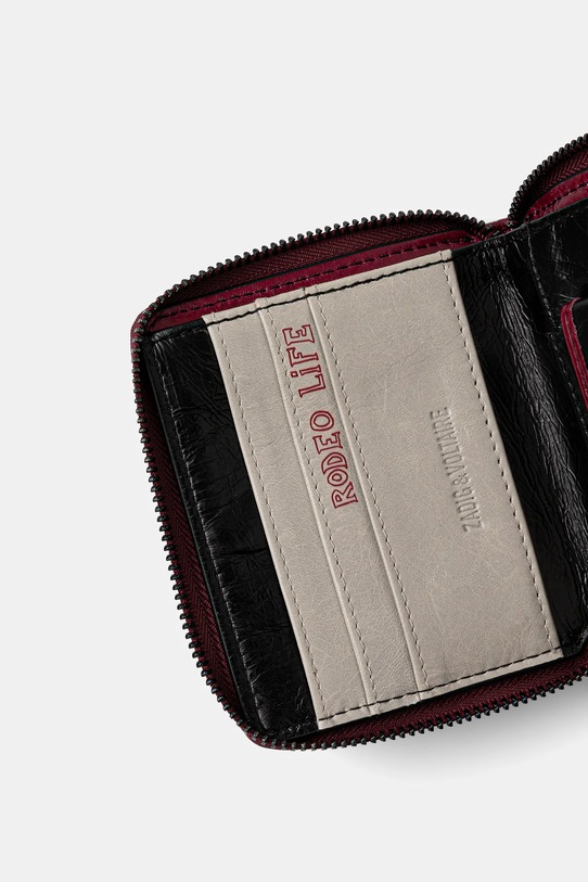 Кожаный кошелек ZADIG&VOLTAIRE чёрный LWSG03712