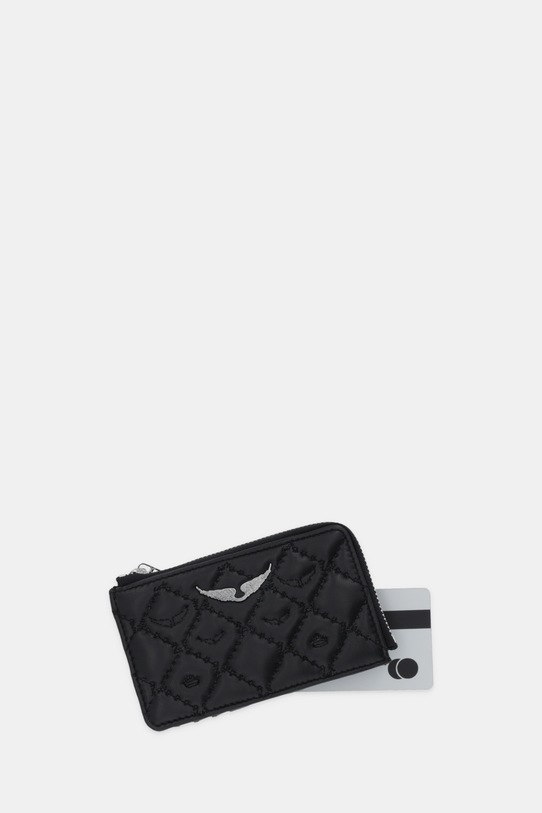 Akcesoria ZADIG&VOLTAIRE etui na karty skórzane LWSG03680 czarny