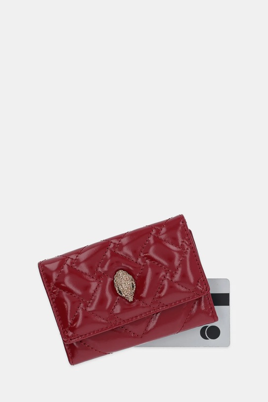 Akcesoria Kurt Geiger London portfel skórzany 458850319 bordowy