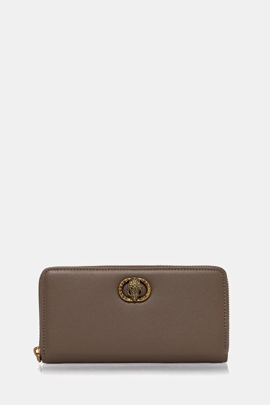 Kurt Geiger London portfel skórzany skóra licowa brązowy 3599037109