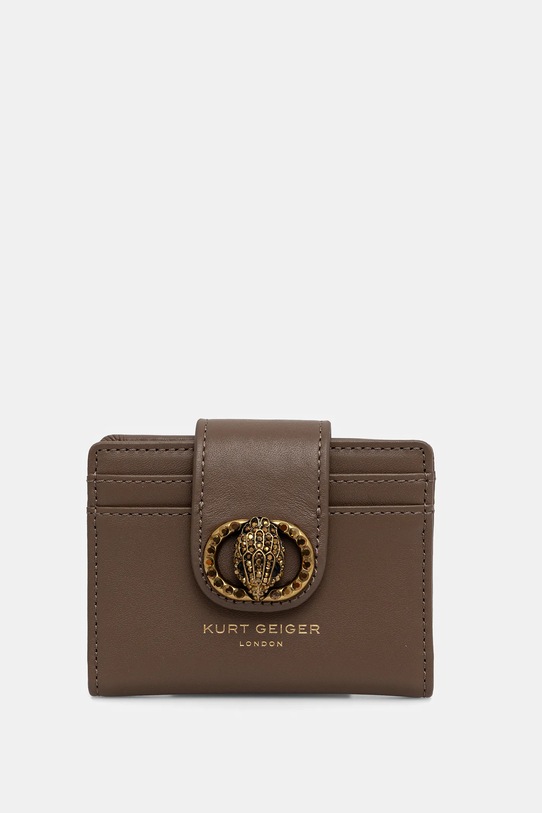 Kurt Geiger London etui na karty skórzane etui na karty brązowy 3735437109