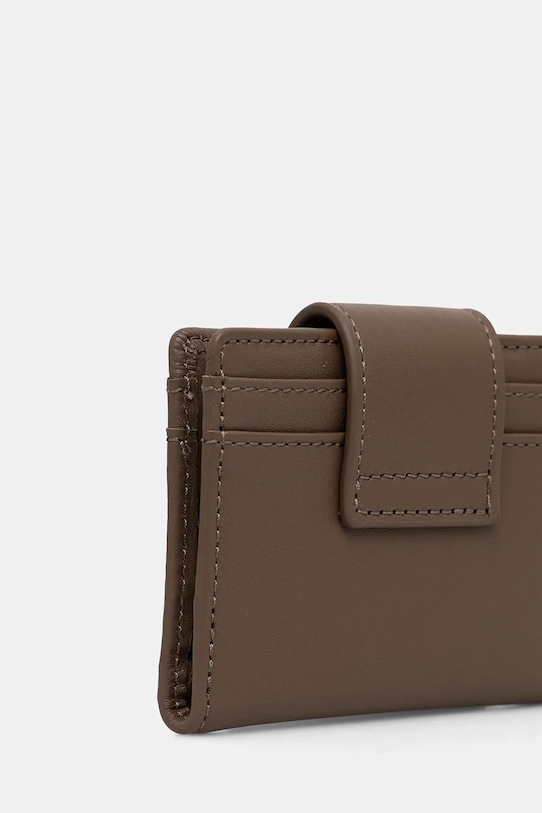Usnjen etui za kartice Kurt Geiger London 3735437109 rjava AW25