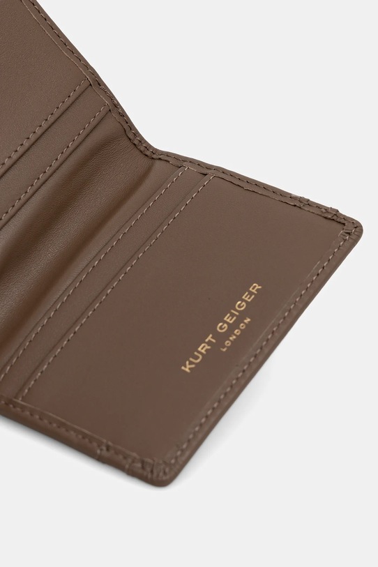 Akcesoria Kurt Geiger London etui na karty skórzane 3735437109 brązowy