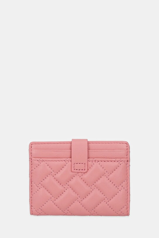 Kurt Geiger London etui na karty skórzane KENSINGTON 1275057109 różowy AW25