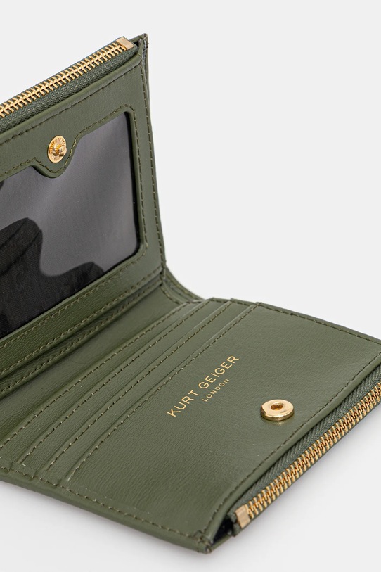 Kurt Geiger London portfel skórzany SHOREDITCH zielony 9342075109