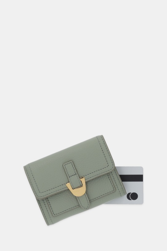 Accesorii Coccinelle portofel de piele COCCINELLECAMPUS E2.RFF.11.F0.01 verde