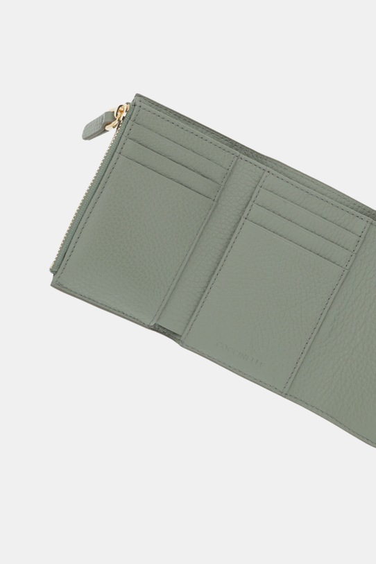 Coccinelle portofel de piele COCCINELLECAMPUS verde E2.RFF.11.F0.01