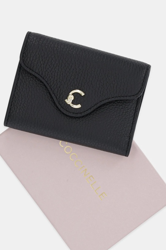 Coccinelle portofel de piele COCCINELLE C-ME E2.SSL.11.F0.21 negru