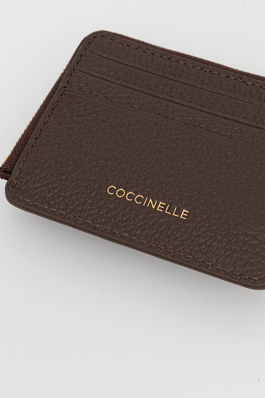 Coccinelle portofel de piele COCCINELLE C-ME maro E2.SSL.17.B6.21