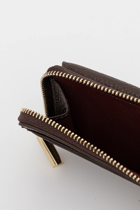 Coccinelle portofel de piele COCCINELLE C-ME E2.SSL.17.B6.21 maro