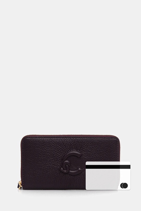 Кожаный кошелек Coccinelle COCCINELLEDULSE SOFT E2.TQK.11.32.01 фиолетовой