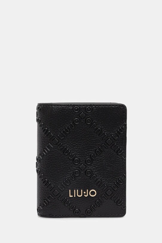 Liu Jo portfel imitacja skóry licowej czarny AF5175.E0538