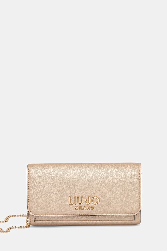 Liu Jo portfel imitacja skóry licowej złoty AF5191.E0058