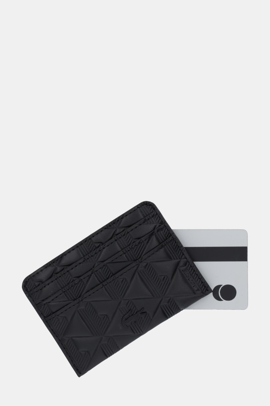 Akcesoria Lacoste etui na karty skórzane NF4828MH czarny