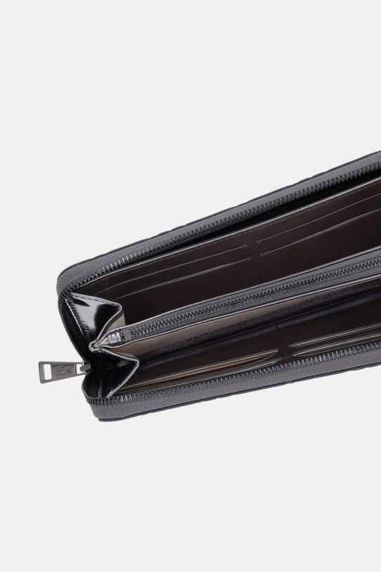 Akcesoria Lacoste portfel skórzany NF5138HN srebrny