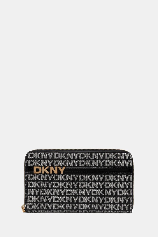 Dkny portfel imitacja skóry licowej czarny R5215M28